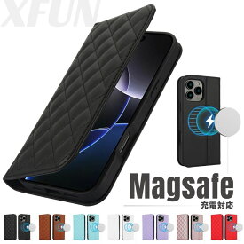 iphone14ケース マグネット ワイヤレス充電 iphone14pro ケース iphone14 ケース iphone14plus ケース iphone14promax 手帳型ケース カメラ保護 Magsafe対応 カード収納 レザー レディース 大人 韓国 おしゃれ かわいい カメラレンズ保護 スタンド チェック