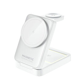 新規格 Qi2 搭載／ 多機能充電器 ワイヤレス充電 3in1 給電式 magsafe充電器 15W 急速充電 ワイヤレス充電器 マグネット 急速充電器 ワイヤレス AirPods 充電器 apple watch 充電器 iPhone充電器 ワイヤレス充電器iphone 送料無料