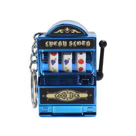 【2個購入で1個おまけ】XFUN ラッキースロットキーホルダー ミニスロット キーホルダー レバー操作 リール付き 運試しグッズ カジノ雑貨 レトロデザイン メッキ仕上げ バッグチャーム パチンコ おもしろ雑貨 キーホルダー かわいい パチンコ ミニ