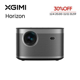 【30%OFF! 11/4 20:00~11/11 01:59】XGIMI HORIZON 高輝度 ホームプロジェクター フルHD 1080p 家庭用 Android TV 10.0搭載 ネイティブ解像度 【Harman Kardonスピーカー / 200インチ投影 / bluetooth対応 / 自動台形補正】