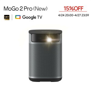 �_4/24 20:00~�N�[�|����15%OFF�^XGIMI MoGo 2 Pro (New) �|�[�^�u���v���W�F�N�^�[ Google TV���� ���^ �ƒ�p 430ISO���[���� �t��HD �n���E�b�h� 1080P 120�C���` 8W×2�X�s�[�J�[ Dolby Audio �I�[�g�t�H�[�J