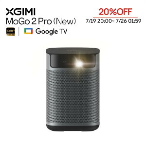 �y20%OFF�N�[�|�����Ԍ���zXGIMI MoGo 2 Pro (New) �|�[�^�u���v���W�F�N�^�[ Google TV���� ���^ �ƒ�p 430ISO���[���� �t��HD �n���E�b�h� 1080P 120�C���` 8W×2�X�s�[�J�[ Dolby Audio �I�[�g�t�H�[�J�X 