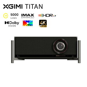 XGIMI TITAN 4K �z�[���v���W�F�N�^�[�y�f���A�����[�U�[ 5000 ISO���[���� ���P�x / Dolby Vision�EIMAX Enhanced�Ή� / 4K 0.78�^DMD / ���w�Y�[�� / �����Y�V�t�g / �S�����␳ / �z�[���V�A�^�[ �f��� ���