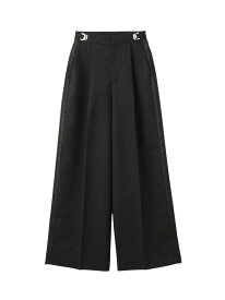 X-girl/(W)WAIST ADJUSTABLE WIDE TUCK PANTS X-girl エックスガール パンツ スラックス・ドレスパンツ ブラック グレー【送料無料】[Rakuten Fashion]