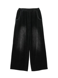 X-girl/(W)FADED VELOUR LOOSE FIT PANTS X-girl エックスガール パンツ その他のパンツ ブラック ブラウン ブルー【送料無料】[Rakuten Fashion]