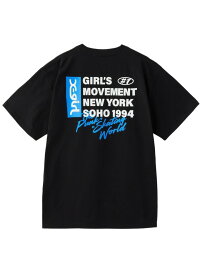 【SALE／40%OFF】BOX LOGO AND TEXT S/S TEE X-girl X-girl エックスガール トップス カットソー・Tシャツ ブラック ホワイト【RBA_E】[Rakuten Fashion]