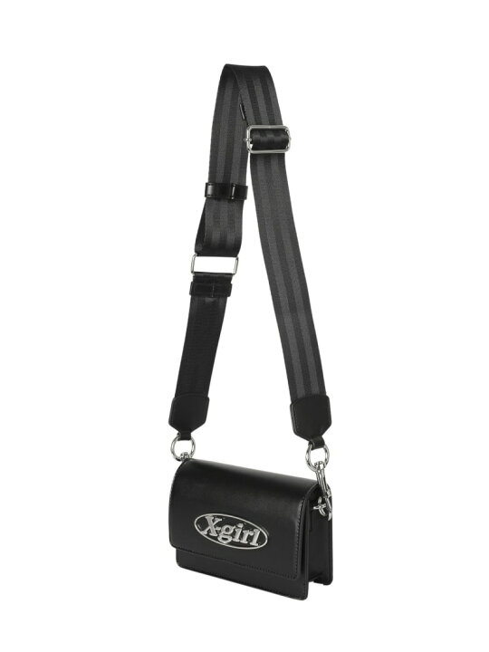楽天市場】OVAL LOGO FAUX LEATHER SHOULDER BAG ショルダーバッグ X 