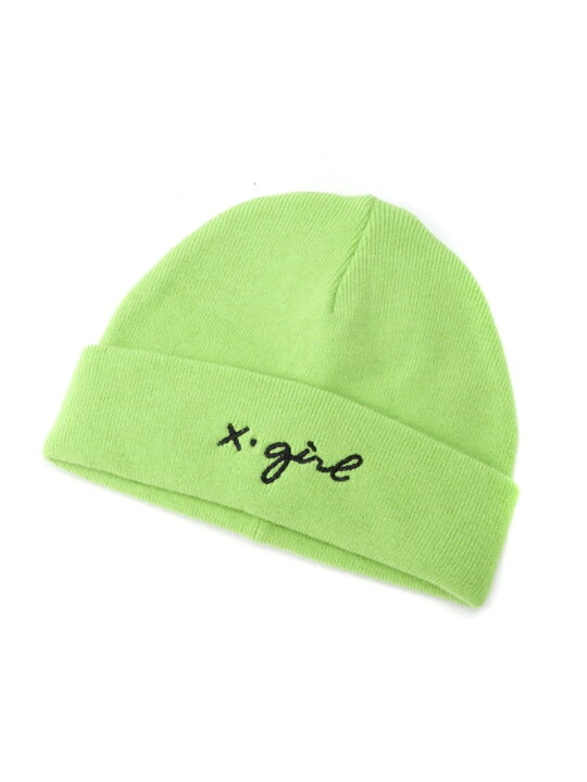 楽天市場 Rakuten Fashion Sale 30 Off Cursive Logo Knit Ca X Girl エックスガール 帽子 ヘア小物 ニット帽 ビーニー ブラック グリーン オレンジ ホワイト Rba E X Girl エックスガール