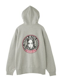 CIRCLE LOGO AND FACE ZIP UP SWEAT HOODIE X-girl エックスガール トップス パーカー・フーディー レッド ブラック グレー【送料無料】[Rakuten Fashion]