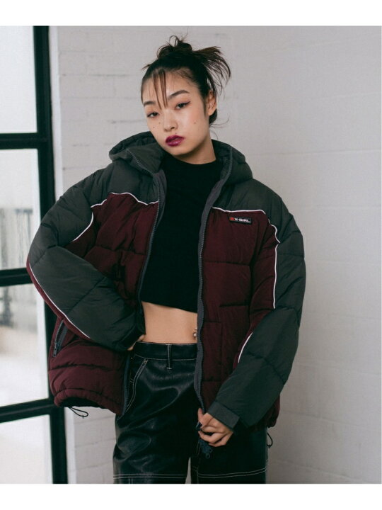 楽天市場】【SALE／10%OFF】BICOLOR PUFFER JACKET 中綿ジャケット X 