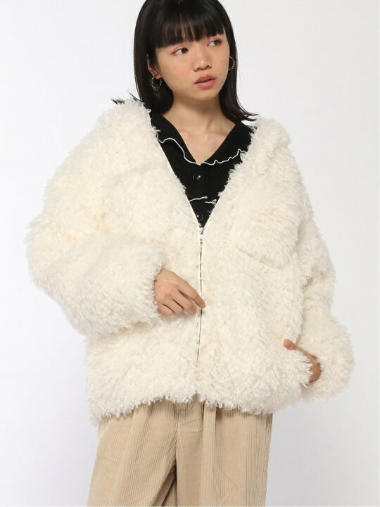 楽天市場】【SALE／50%OFF】CURLY FUR COAT ファーコート X-girl 