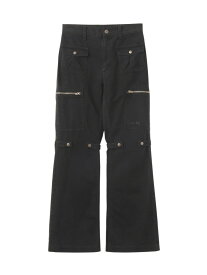 FADED MULTI POCKET FLARE PANTS X-girl X-girl エックスガール パンツ その他のパンツ カーキグリーン ブラック ブラウン【送料無料】[Rakuten Fashion]
