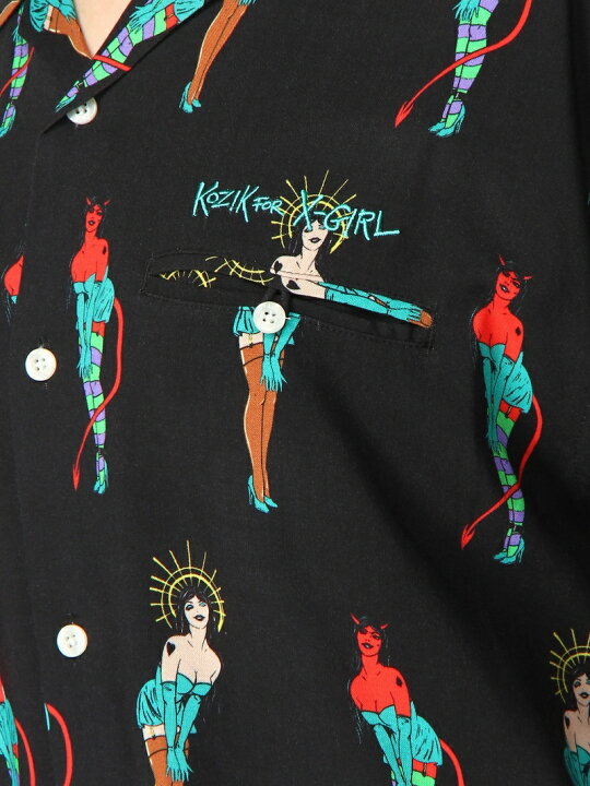 楽天市場】【SALE／30%OFF】XG X KOZIK S/S SHIRT X-girl エックス 