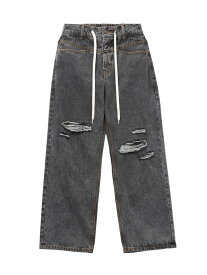 DRAWSTRING DENIM PANTS X-girl X-girl エックスガール パンツ ジーンズ・デニムパンツ ピンク ブルー ブラック【送料無料】[Rakuten Fashion]