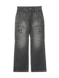 FRONT POCKET DENIM PANTS X-girl X-girl エックスガール パンツ ジーンズ・デニムパンツ ネイビー ブラック【送料無料】[Rakuten Fashion]