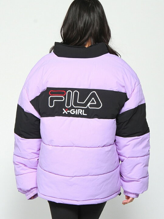 楽天市場】FILA BICOLOR PUFF JK FILA エックスガール ジャケット 