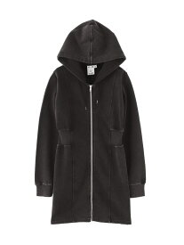 【SALE／30%OFF】DUSTY ZIP UP SWEAT HOODIE DRESS X-girl X-girl エックスガール ワンピース・ドレス ワンピース ブラック グリーン ピンク【RBA_E】【送料無料】[Rakuten Fashion]