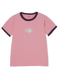 BURNING X LOGO S/S RINGER BABY TEE Tシャツ X-girl X-girl エックスガール トップス カットソー・Tシャツ ブラック ピンク ホワイト【送料無料】[Rakuten Fashion]