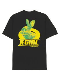 TWO TONE RABBIT S/S TEE Tシャツ X-girl X-girl エックスガール トップス カットソー・Tシャツ ブラック グリーン ホワイト【送料無料】[Rakuten Fashion]