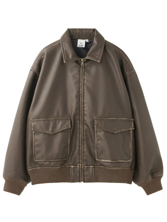 楽天市場】DISTRESSED FAUX LEATHER JACKET X-girl エックスガール 