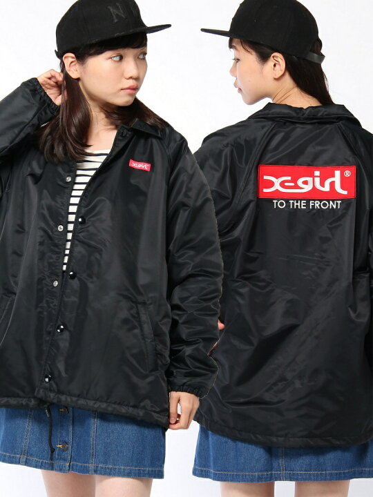 楽天市場】【SALE／40%OFF】BOX LOGO COACH JACKET X-girl エックス 