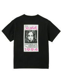 BOX LOGO AND FACE S/S TEE X-girl X-girl エックスガール トップス カットソー・Tシャツ ブラック ホワイト カーキグリーン【送料無料】[Rakuten Fashion]