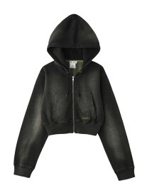 FADED COMPACT L/S ZIP UP HOODIE X-girl X-girl エックスガール トップス パーカー・フーディー パープル カーキグリーン【送料無料】[Rakuten Fashion]