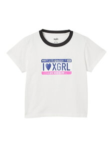 �ySALE�^40%OFF�zPLATE LOGO S/S BABY TEE X-girl �G�b�N�X�K�[�� �g�b�v�X �J�b�g�\�[�ET�V���c �u���b�N �z���C�g�yRBA_E�z[Rakuten Fashion]