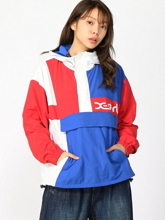 楽天市場】CRAZY COLOR ANORAK X-girl エックスガール ジャケット 