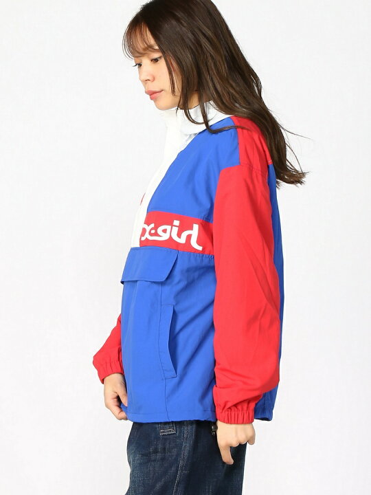 楽天市場】CRAZY COLOR ANORAK X-girl エックスガール ジャケット  