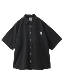 FADED FACE S/S SHIRT X-girl X-girl エックスガール トップス シャツ・ブラウス ブラック グレー ピンク【送料無料】[Rakuten Fashion]