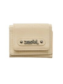 X-girl/(W)MILLS LOGO FAUX CROCO MINI WALLET X-girl エックスガール 財布・ポーチ・ケース 財布 ベージュ ブラック パープル【送料無料】[Rakuten Fashion]