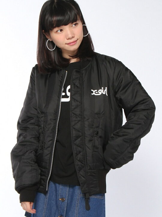 楽天市場】【SALE／26%OFF】X-girlxBURGER RECORDSxALPHA JACKET X 