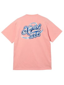 AIRBRUSH LOGO S/S TEE X-girl Tシャツ X-girl X-girl エックスガール トップス カットソー・Tシャツ ブラック ピンク ホワイト【送料無料】[Rakuten Fashion]