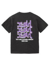 【SALE／20%OFF】DRIPPING PAINT LOGO S/S TEE 【X-girl】 X-girl エックスガール トップス カットソー・Tシャツ ブラック ホワイト ブラウン【RBA_E】【送料無料】[Rakuten Fashion]