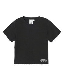 CURSIVE LOGO COMPACT TOP トップス X-girl X-girl エックスガール トップス カットソー・Tシャツ ブラック カーキ ホワイト【送料無料】[Rakuten Fashion]