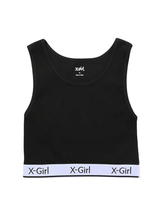 楽天市場】LOGO AND STRIPE TANK TOP タンクトップ X-girl X  