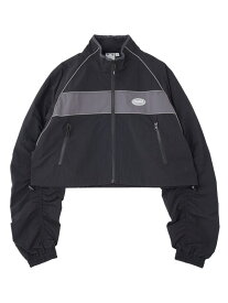 【SALE／30%OFF】CROPPED TRACK JACKET 【X-girl】 X-girl エックスガール ジャケット・アウター ナイロンジャケット カーキグリーン グレー ブラック【RBA_E】【送料無料】[Rakuten Fashion]