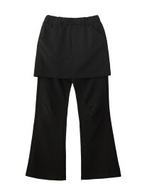 【SALE／40%OFF】EASY MINI SKIRT AND PANTS LAYERED BOTTOM SET 【X-girl】 X-girl エックスガール パンツ その他のパンツ ブラック グレー【RBA_E】【送料無料】[Rakuten Fashion]