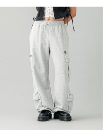 MULTI POCKET SWEAT PANTS パンツ X-girl X-girl エックスガール パンツ ジャージ・スウェットパンツ グレー ブラック【送料無料】[Rakuten Fashion]