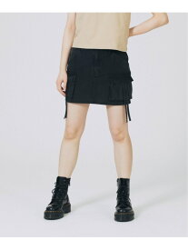 MILITARY MINI SKIRT スカート X-girl X-girl エックスガール スカート ミニスカート ブラック カーキ【送料無料】[Rakuten Fashion]