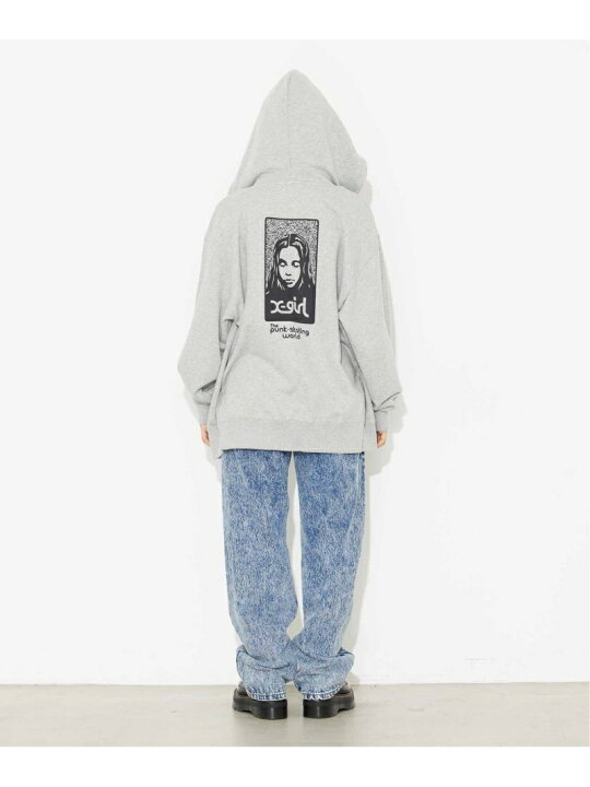 楽天市場】NOISE FACE ZIP UP SWEAT HOODIE パーカー X-girl X-girl 
