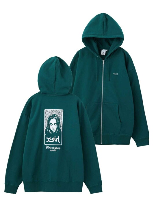 楽天市場】NOISE FACE ZIP UP SWEAT HOODIE パーカー X-girl X-girl 