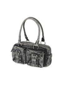 DOUBLE POCKET HAND BAG ハンドバッグ X-girl X-girl エックスガール バッグ ハンドバッグ ブラック カーキ【先行予約】*【送料無料】[Rakuten Fashion]