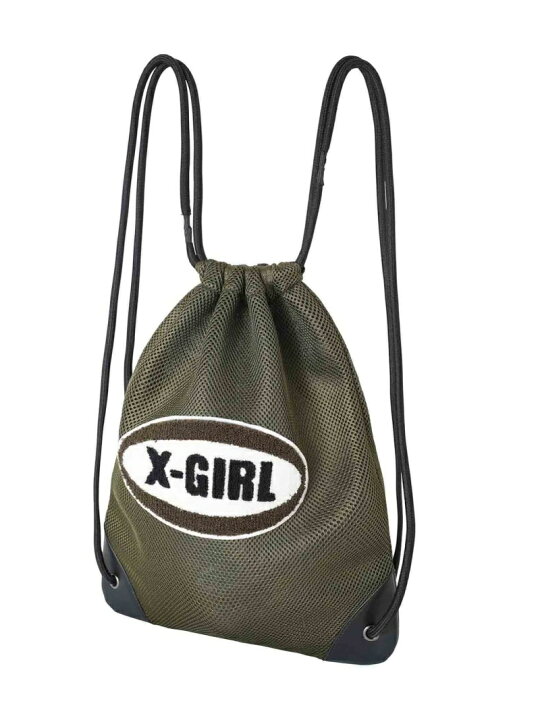 楽天市場】OVAL LOGO MESH KNAPSACK X-girl エックスガール バッグ 