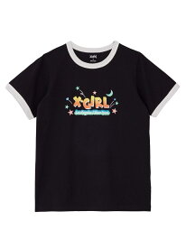 POP LOGO S/S RINGER CLASSIC TEE Tシャツ X-girl X-girl エックスガール トップス カットソー・Tシャツ ブラック パープル ホワイト【送料無料】[Rakuten Fashion]