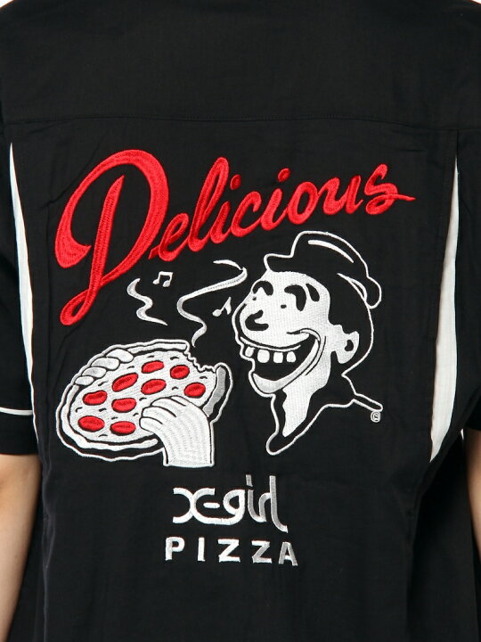 楽天市場】【SALE／30%OFF】X-girl x Delicious Pizza BOWLING SHIRT X 