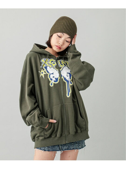 楽天市場】【SALE／30%OFF】BUTTERFLY ZIP UP HOODIE X-girl エックス 