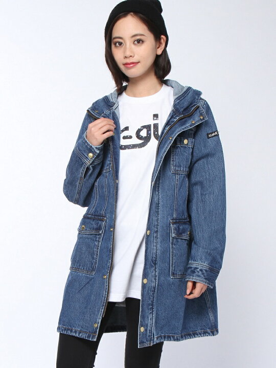 楽天市場】【SALE／40%OFF】HOODED DENIM COAT X-girl エックスガール 