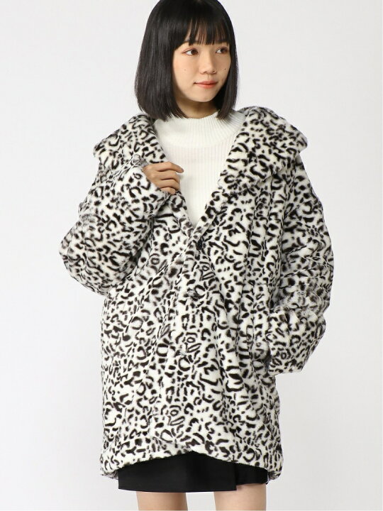 楽天市場】【SALE／40%OFF】#1 LEOPARD FUR COAT ファーコート X-girl 